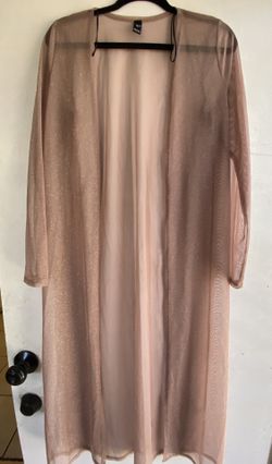 Glitter rose gold cardigan / kimono (small)