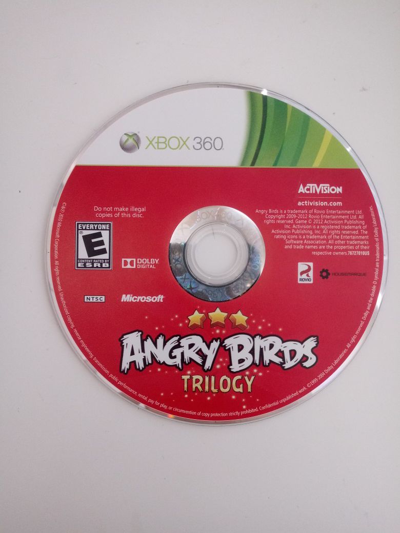 Angry Birds Trilogy | xbox 360 game | excellent working condition