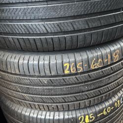 265/60/18 (2) Michelin Installed 
