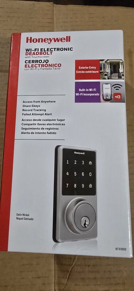 Honeywell Electric Wifi Smart Lock Deadbolt W Touchscreen