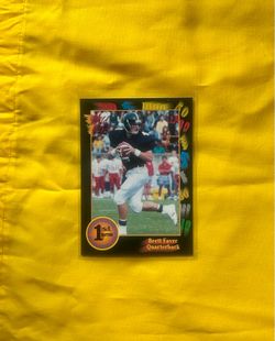 1991 Wild Card Football - Brett Favre  - Rookie Card no 218 - Mint - Packers / Vikings & Jets HOF QB