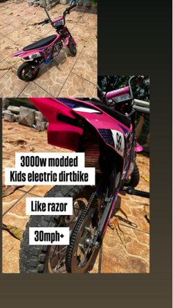 3000w modded kids electric dirtbike