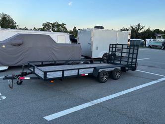 7 feet by 18 feet Homemade open trailer