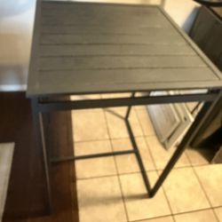 Black Metal Bar-Height Table 