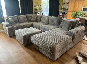 (CUSTOM) Brand New Super Plush Corduroy Sectional