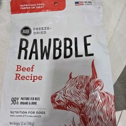 Rawbble Beef Freeze Dried Dog Food