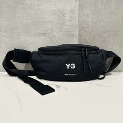 Y3 Crossbody X Belt Bag, Nylon with Multiple Compartments