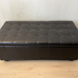 Leather Ottoman (Read Description)