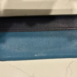 Coach 2 Tone Blue Wallet