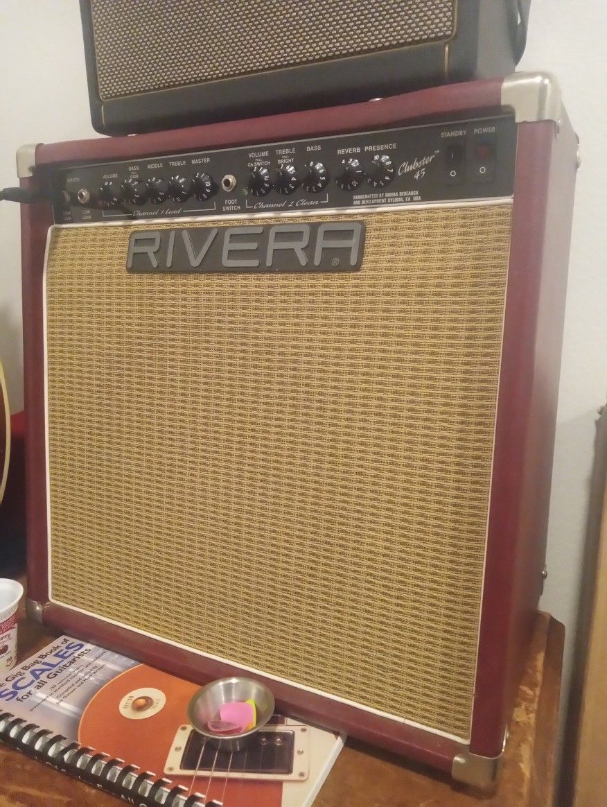 Rivera CLUBSTER .45 RARE OXBLOOD TOLEX VINT 30...MINT...ALL TUBE POWERHOUSE..