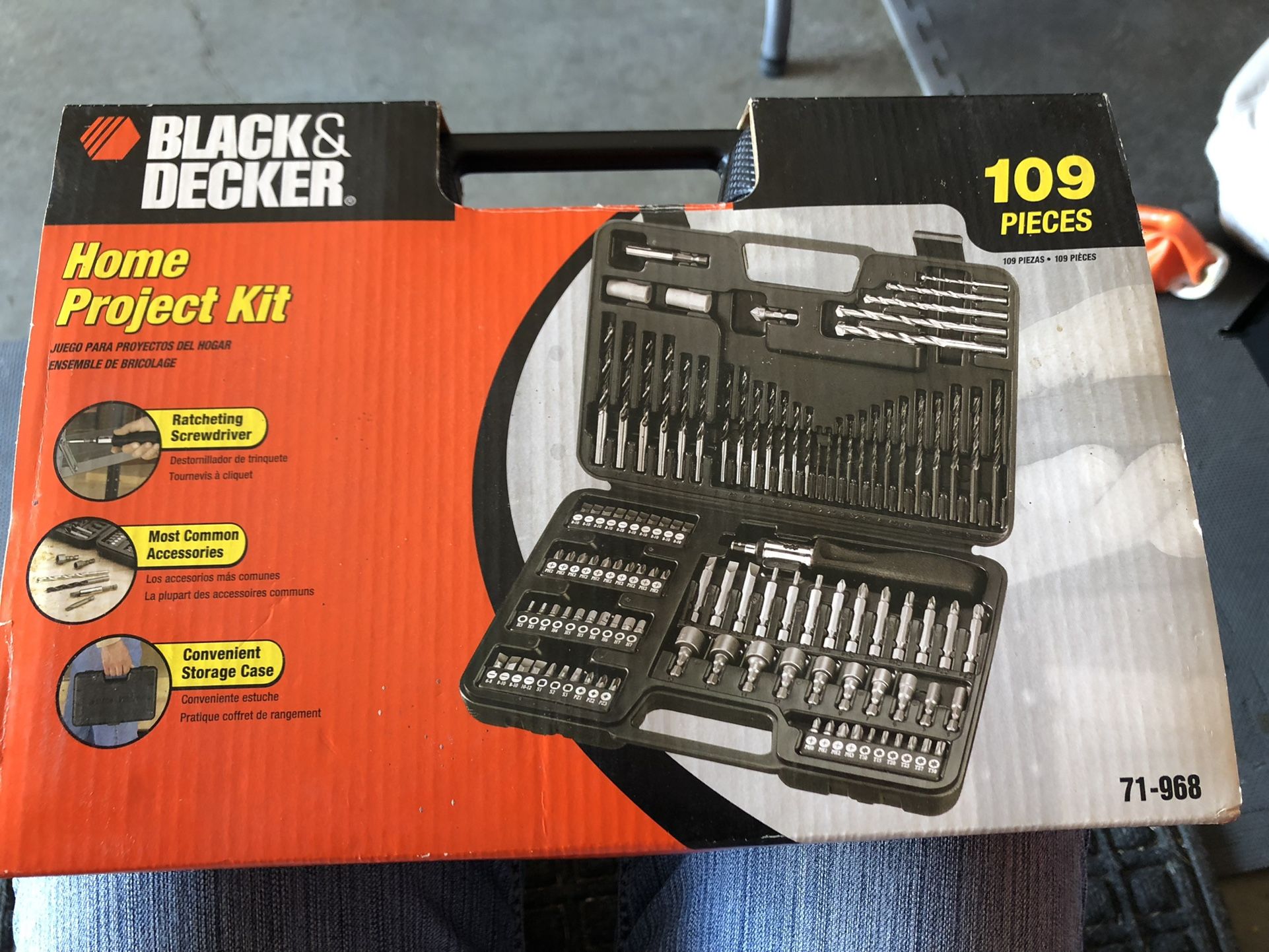 Brand New Black and Decker 109 piece Home Project Kit