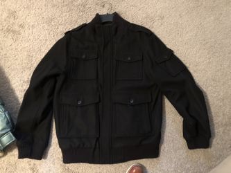 Old Navy Black Wool Coat
