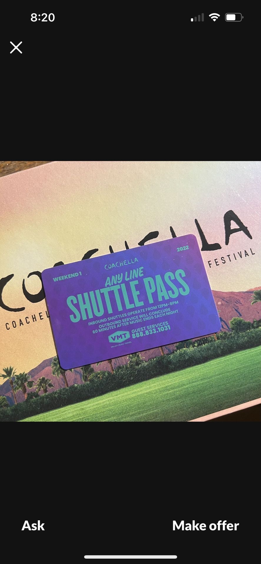 Coachella Weekend 1 Shuttle Pass