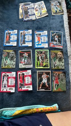 4 pack team trading cards, THUNDER, BUCKS, BULLS