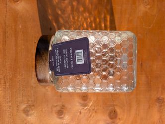 Glass Jar with Acacia Lid