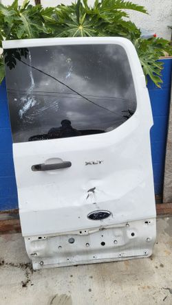 Transit back glass right door
