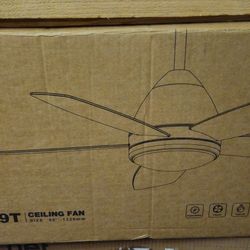 New LED Ceiling Fan With Remote 