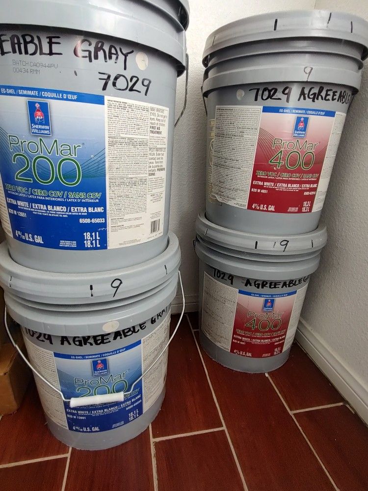 Buckets New Sherwin Williams Only 50 Dlls Ea./