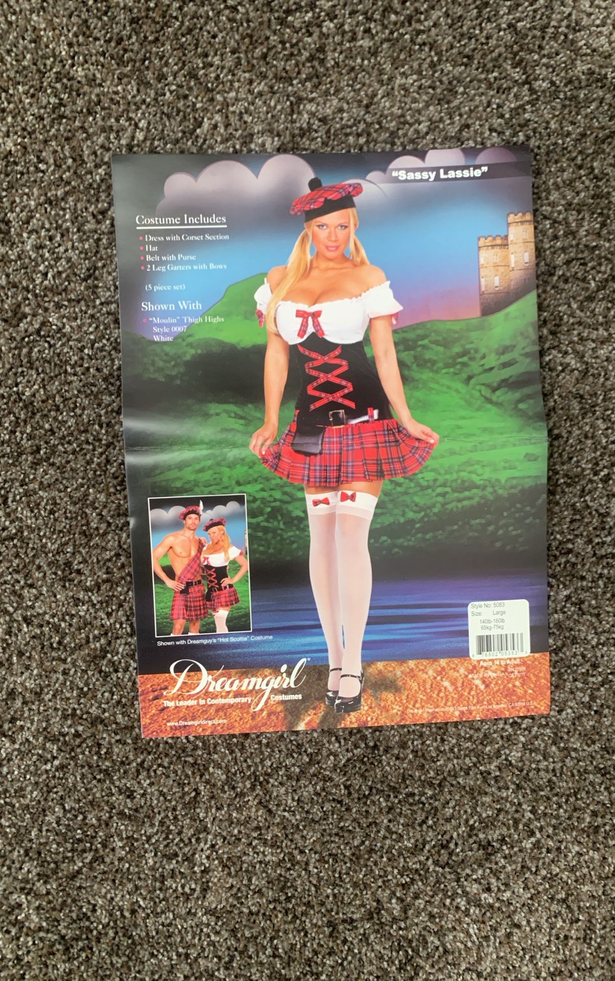 Sassy Lassie Scottish Costume