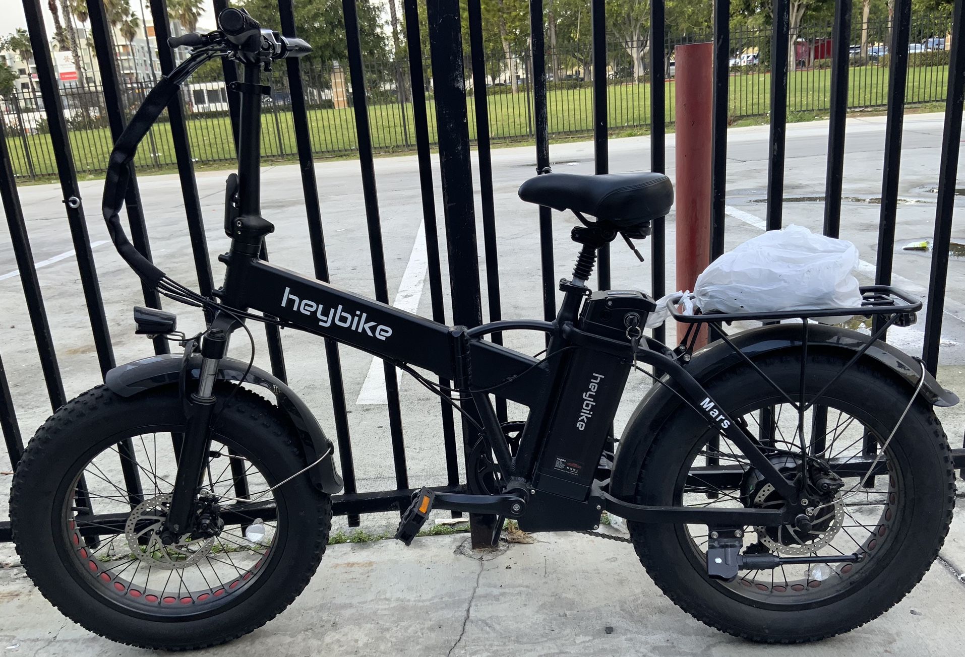 Heybike Mars Electric Bike for Adults, Foldable 20" x 4.0 Fat Tire Electric Bicycle with 500W Motor, 48V 12.5AH Removable Battery, Shimano 7 Speed
