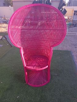Sale rattan chair color fiusha
