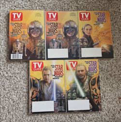 TV Guides Star Wars Vintage 1999 Lot of 5