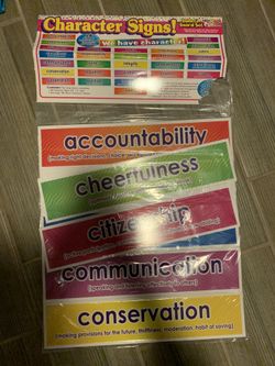 Character signs bulletin
