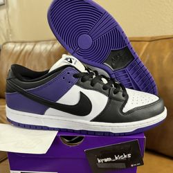 New* 2024 Nike SB Dunk Low Pro "Court Purple" MENS Size 10 US - DS OG All