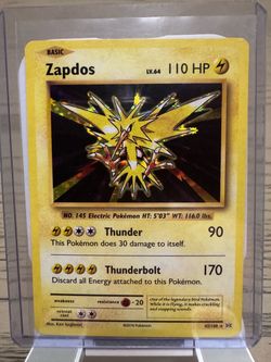Pokémon Zapdos 42/108 Holo Rare XY Evolutions 2016 Legendary Bird