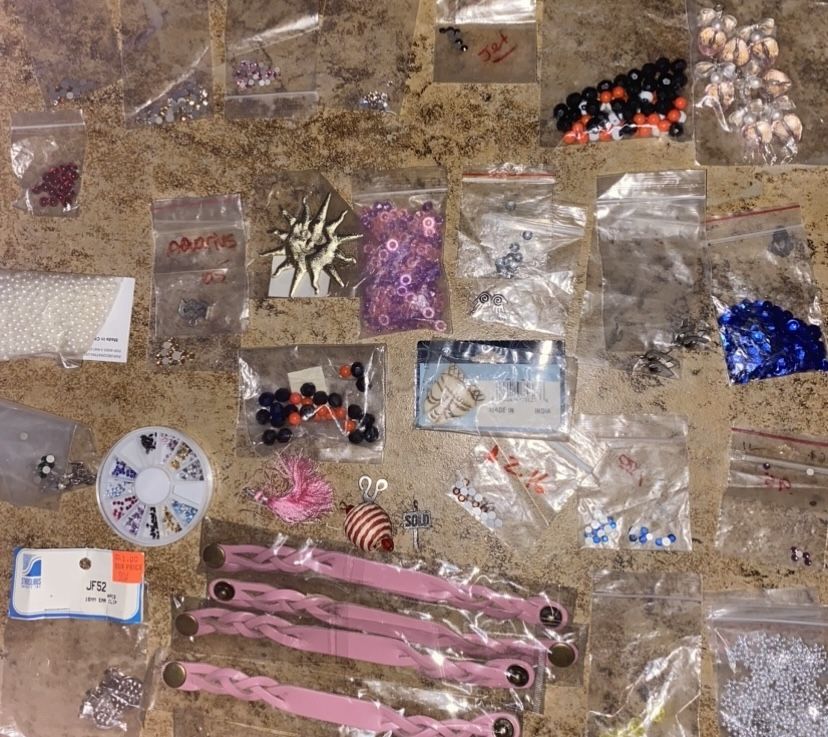 Beads, Charms, Sequins, Rhinestones Etc.