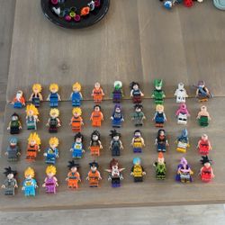 Dragonball & Dragonball Z Lego mini figure lot of 40 (read description)