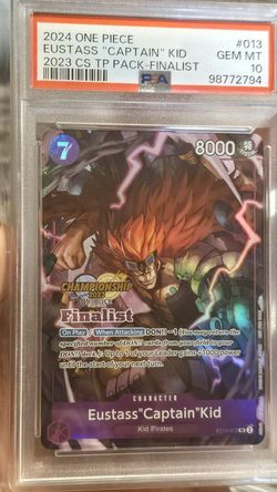 One Piece Kidd Championship Finalist Stamped Card PSA 10
