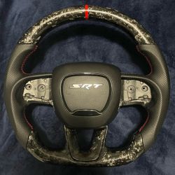 Real Custom Carbon Fiber Srt Steering Wheel
