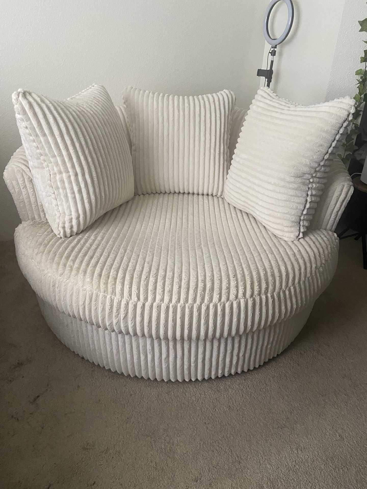Cream Cuddler Couch