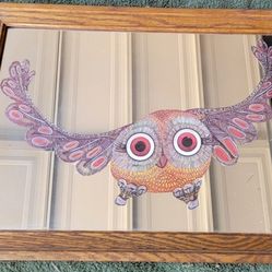 Vintage Owl Mirror