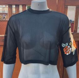 Sheer crop top