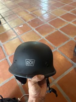 Blanket Saddle Bag and helmet