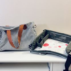 Diaper bag & Kids Travel Tray