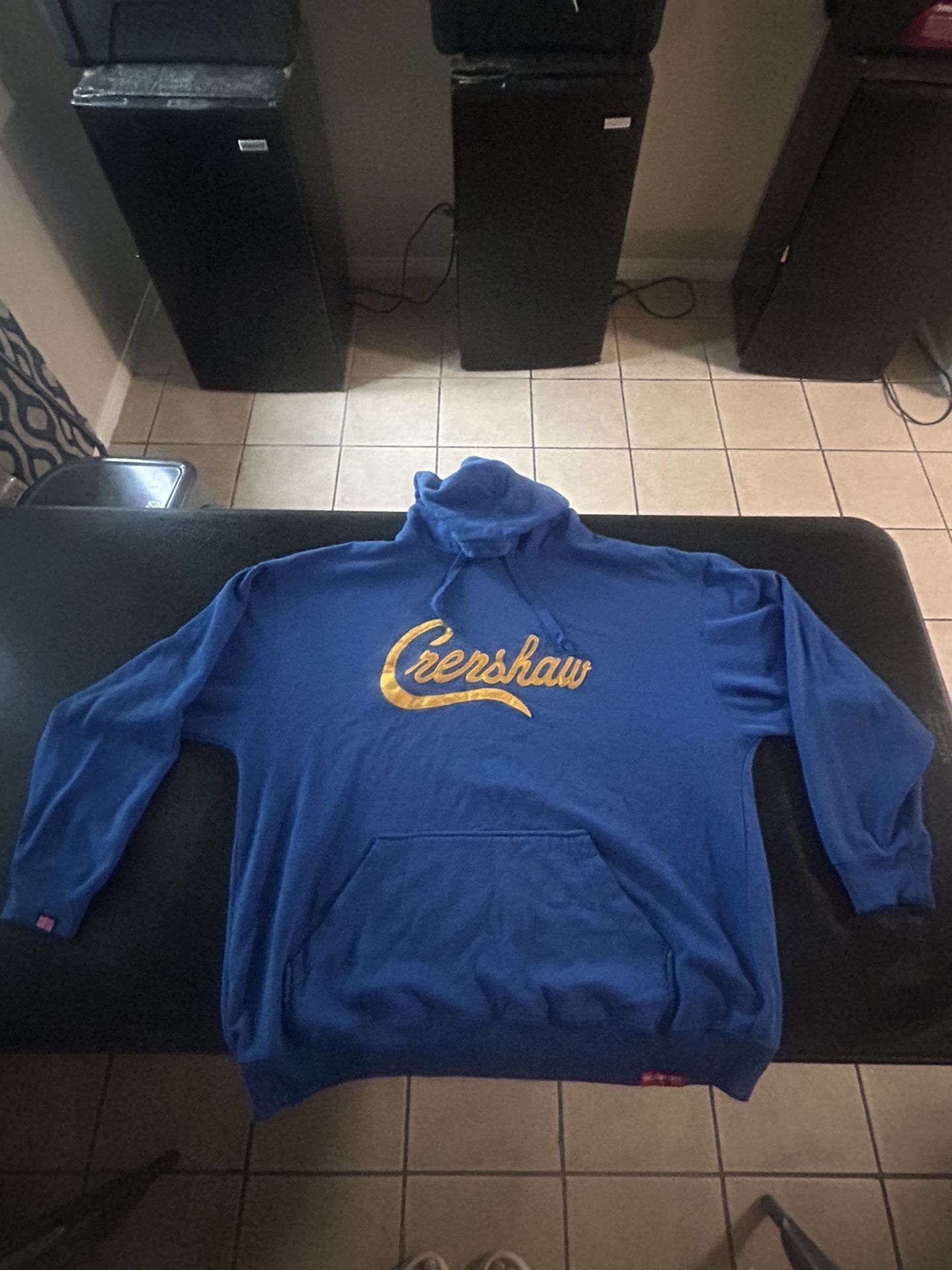Crenshaw Hoodie Blue And Yellow Size 3XL