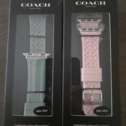 New coach watch bands compatible with Apple watchs