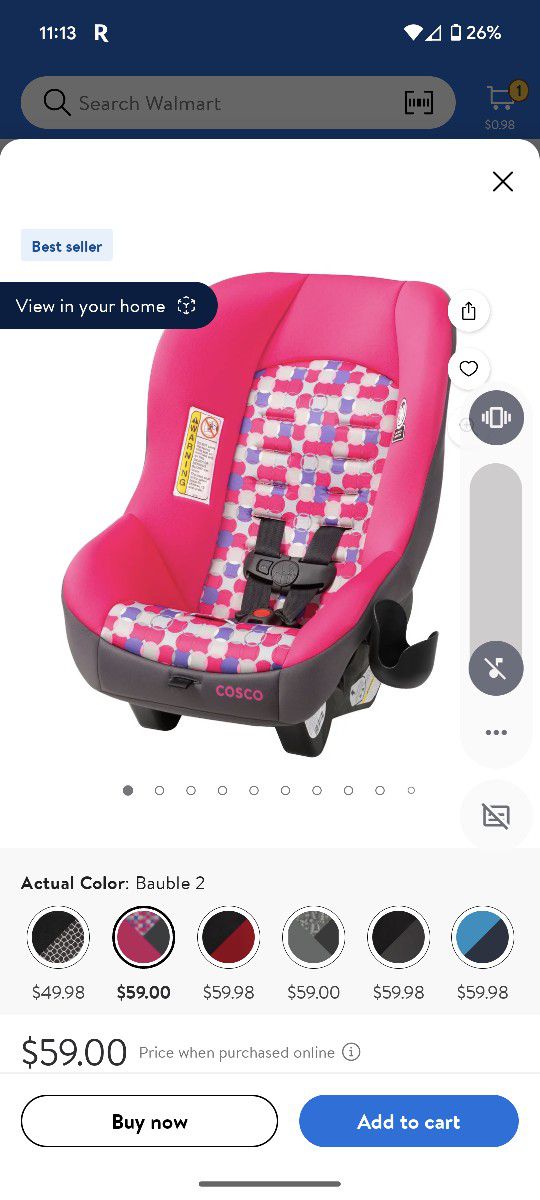 Cosco Kids Scenera NEXT Convertible Car Seat