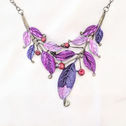 Vintage Jewelry Leaf Shaped Vintage Necklace for Wedding, Anniversary, Valentine's day, Only 10% Of My Purchase Price
