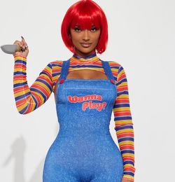 Wanna play evil doll jumpsuit