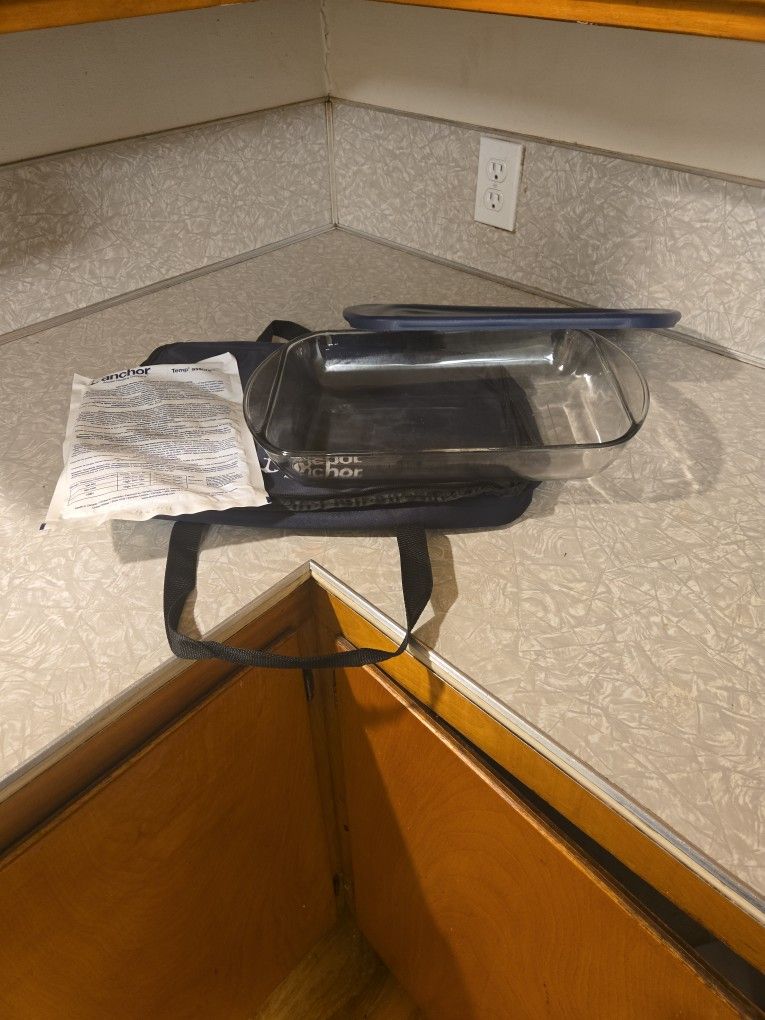 Anchor Glass Pan/lid/case/ice Pack