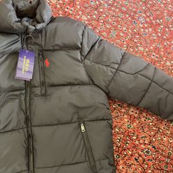 brand new men’s medium polo puffer 