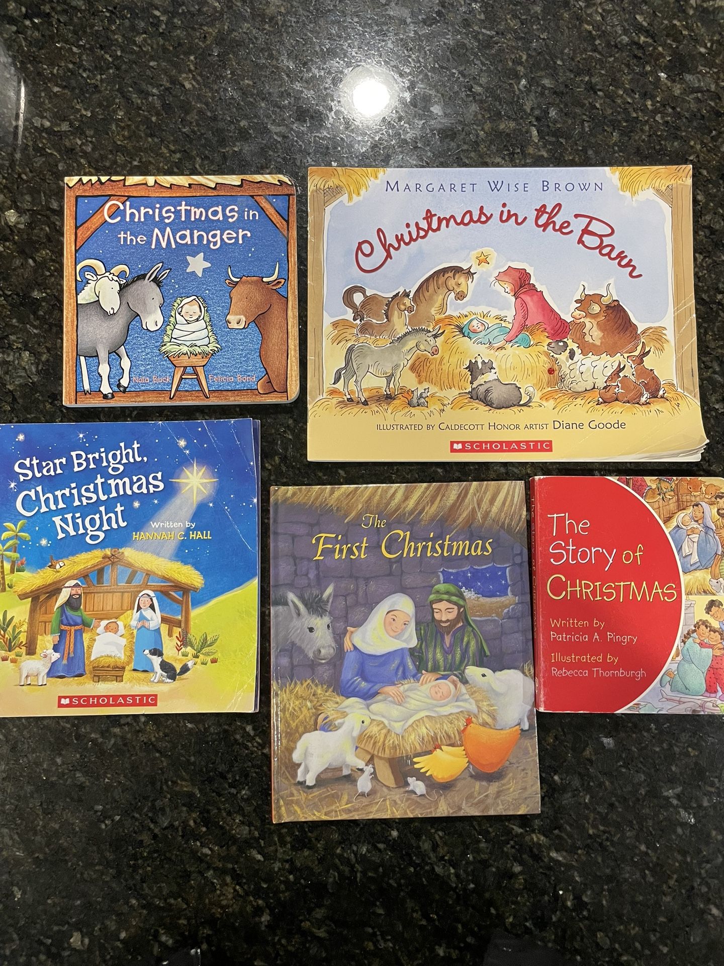 Christian Kids Christmas Books Lot of 5