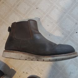 Carhartt, Men's size 10.5, Chelsea/Wedge style, with Protective Toe and Electrical Hazard (EH) rating)