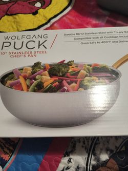 Wolfgang Puck 10" Stainless Steel Chef's Pan