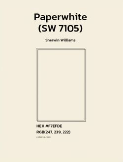 Sherwin Williams Exterior Paint- Paper White