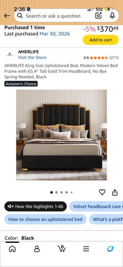 Brand New King Bedframe ( Still in box! )